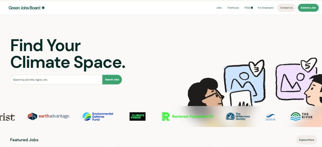 Green Jobs Board Homepage
