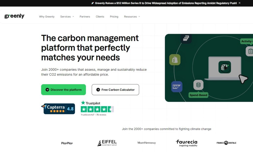 Greenly Homepage