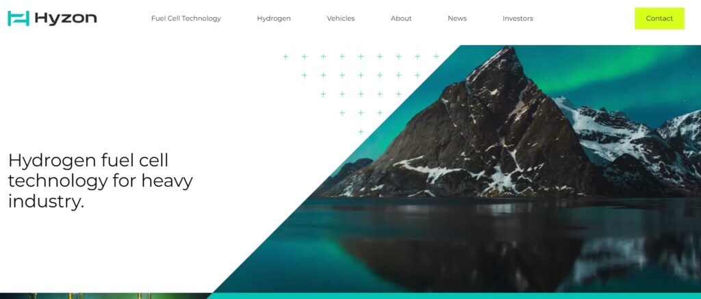 Hyzon homepage