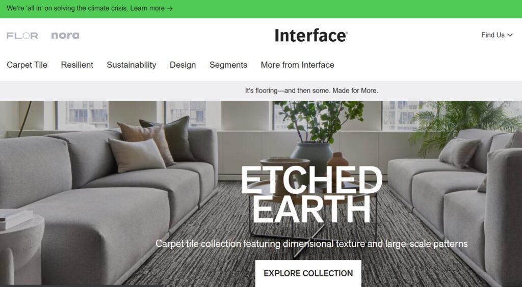 Interface Homepage