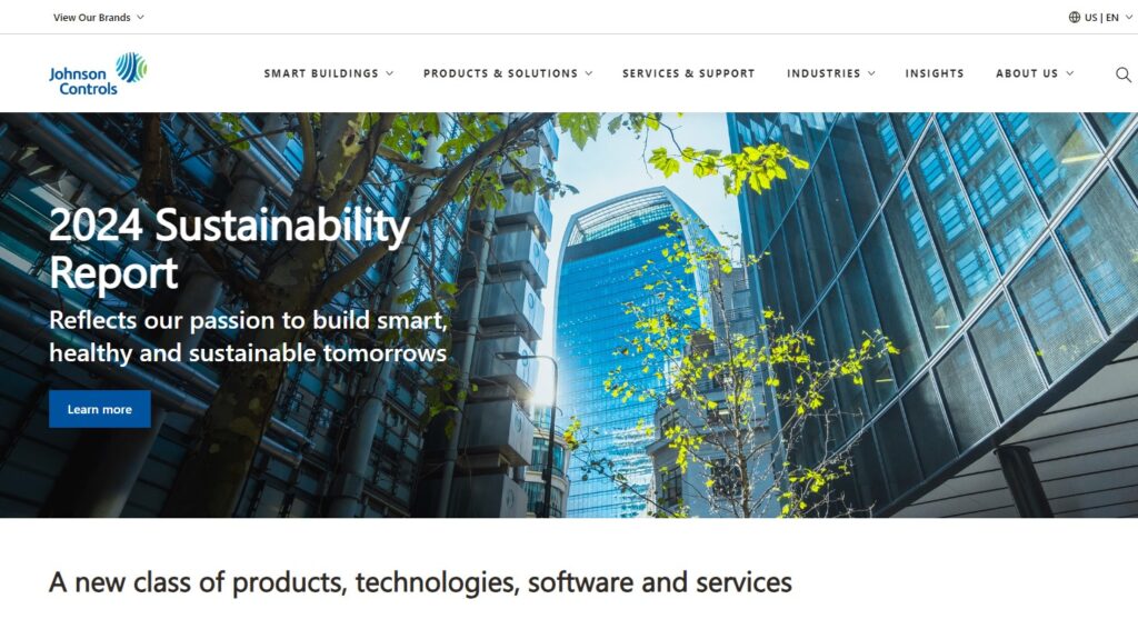 Johnson Controls Homepage