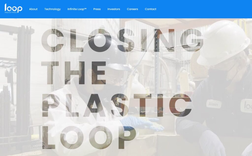 Loop Industries Homepage