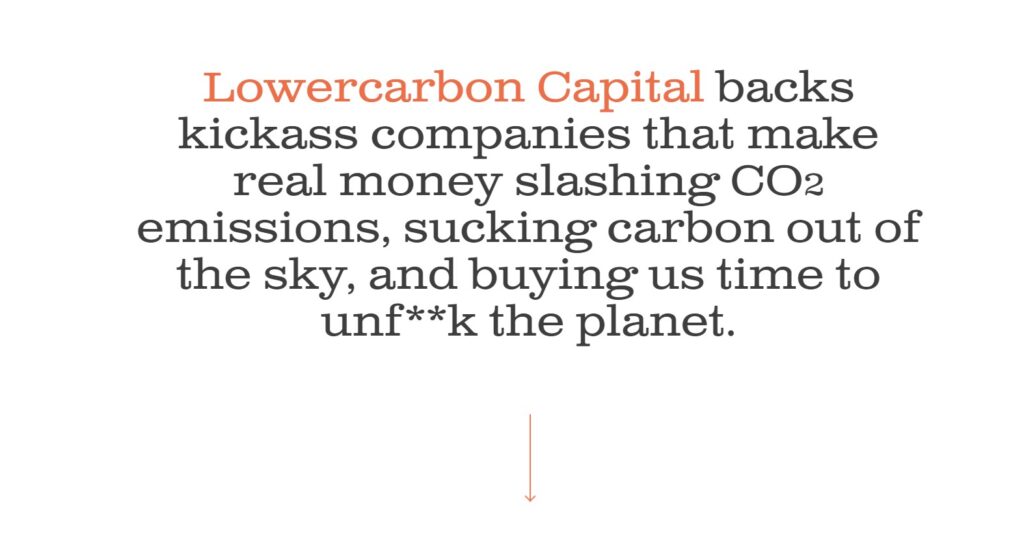 Lowervarbon Capital Homepage