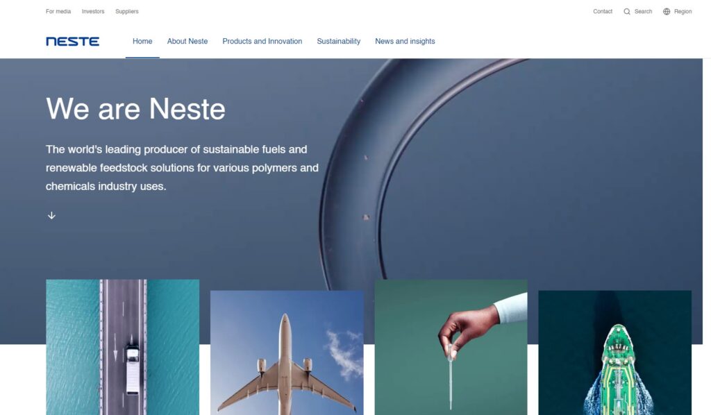 Neste Homepage