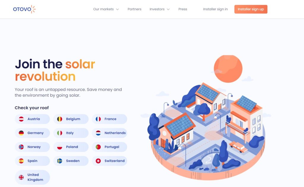 Otovo Homepage