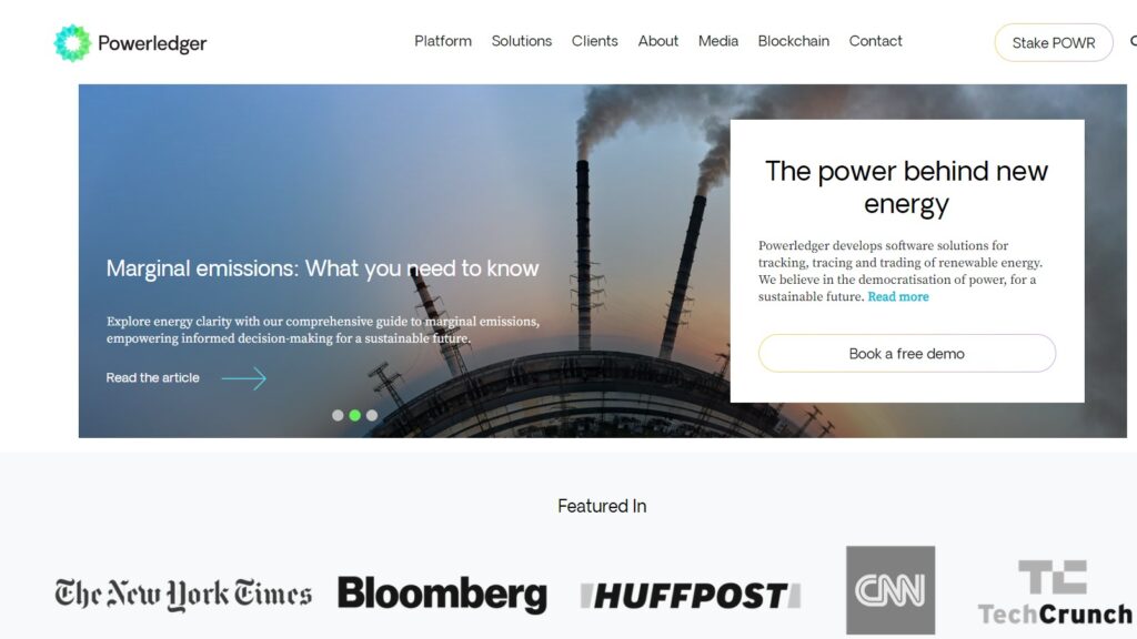 Powerledger Homepage