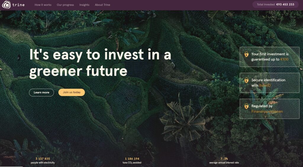 Trine Homepage