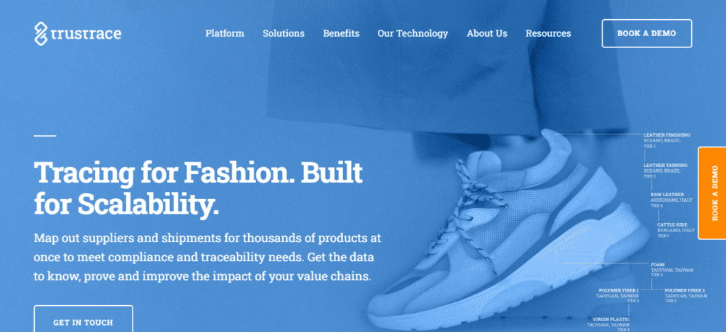 TrustTrace Homepage
