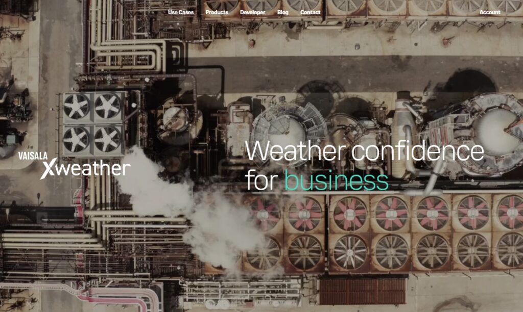Vaisala Xweather Homepage