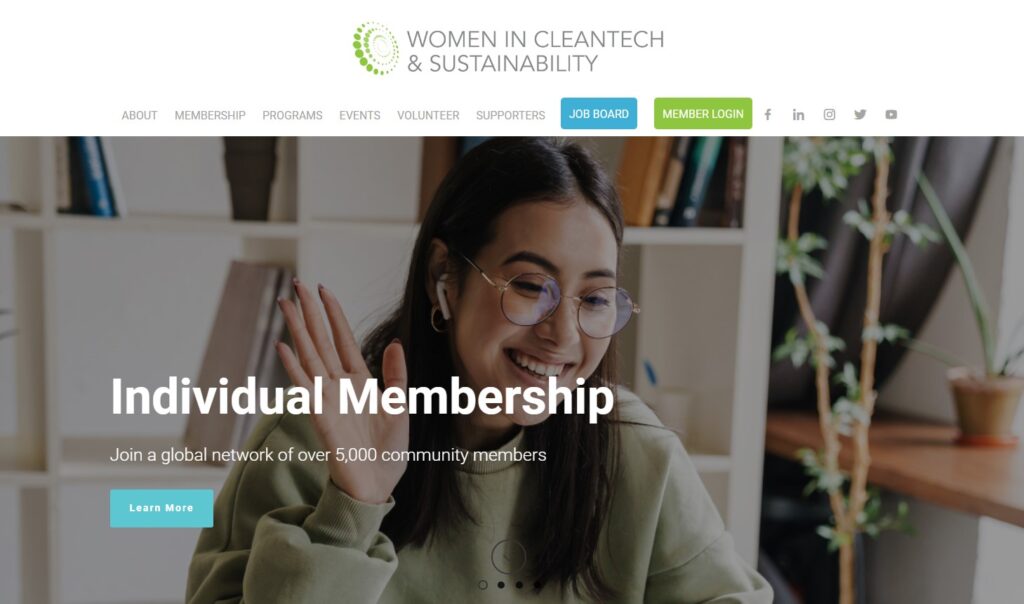 Women in CleanTech Homepage