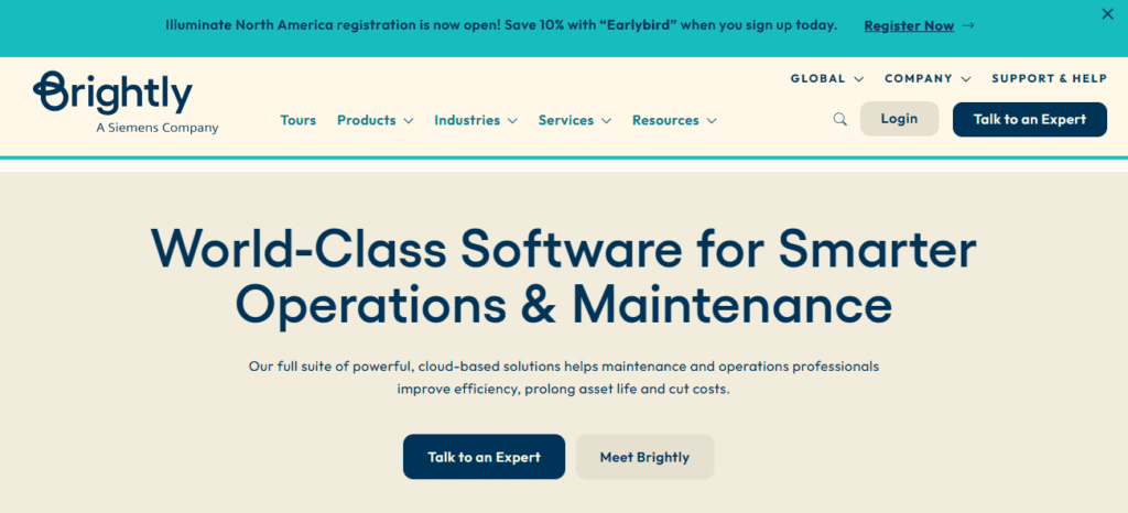 Brightly Energy Manager Homepage