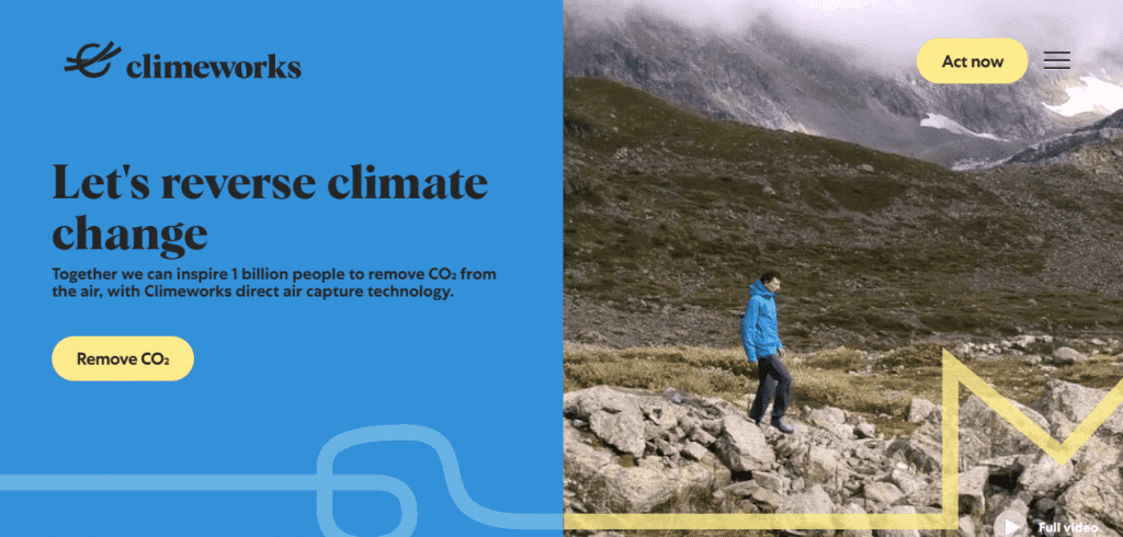 Climeworks Homepage