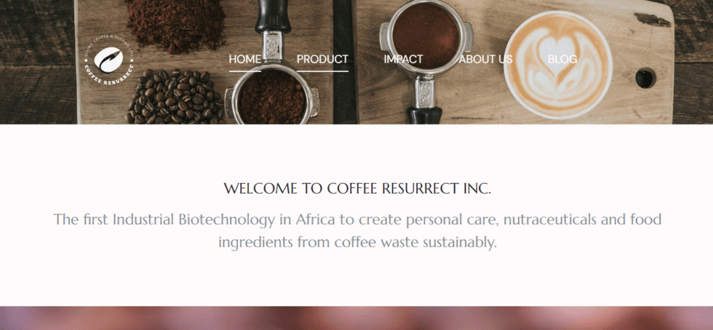 Coffee Resurrect Homepage