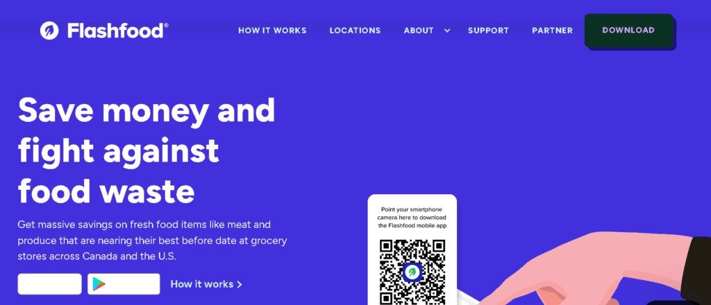 FlashFood Homepage