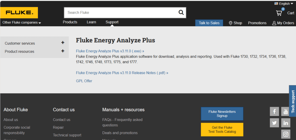 Fluke Homepage