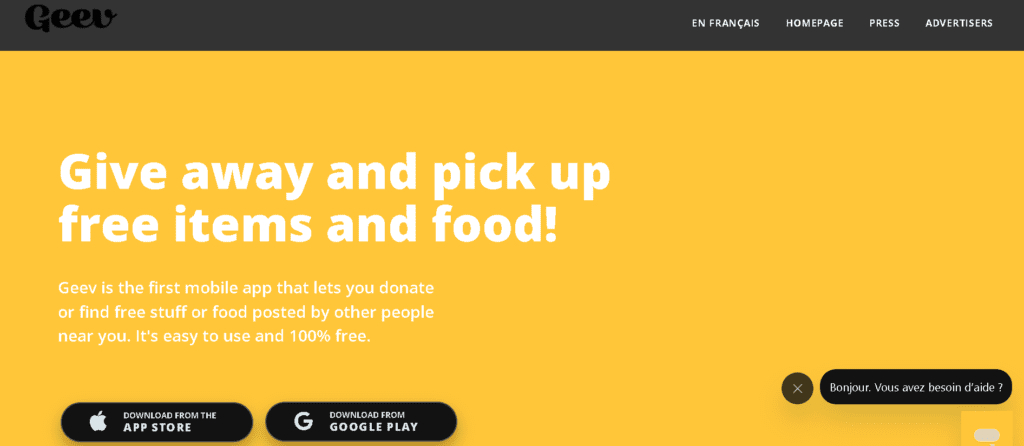 Geev Homepage