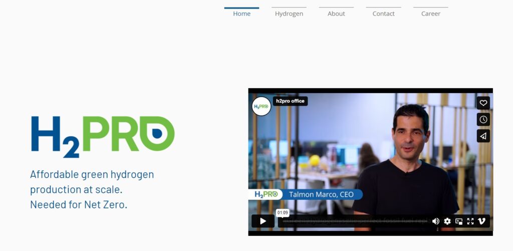 h2pro homepage