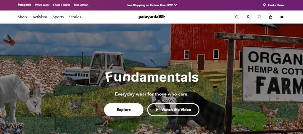 Patagonia Homepage