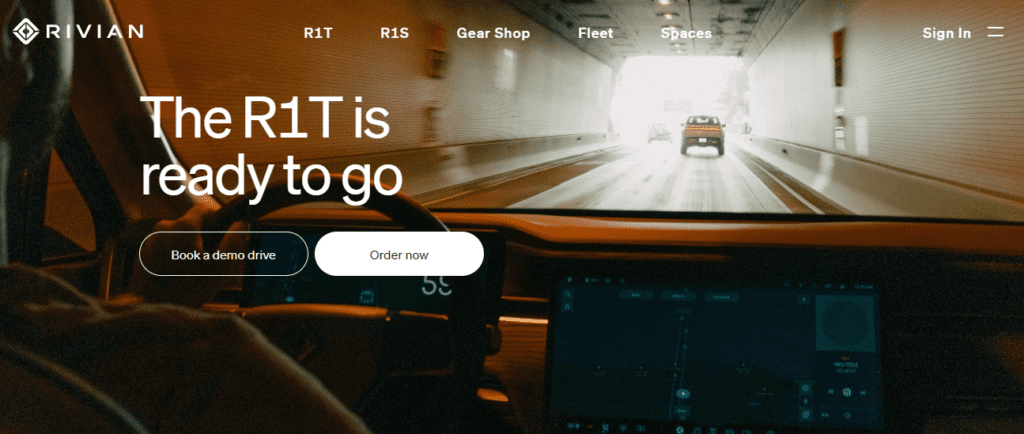 Rivian Homepage