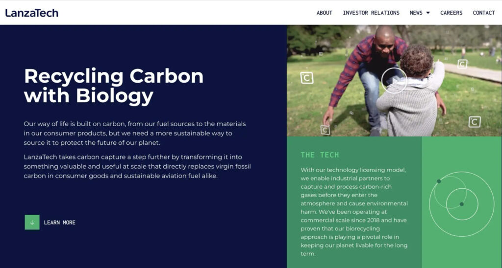 LanzaTech Homepage