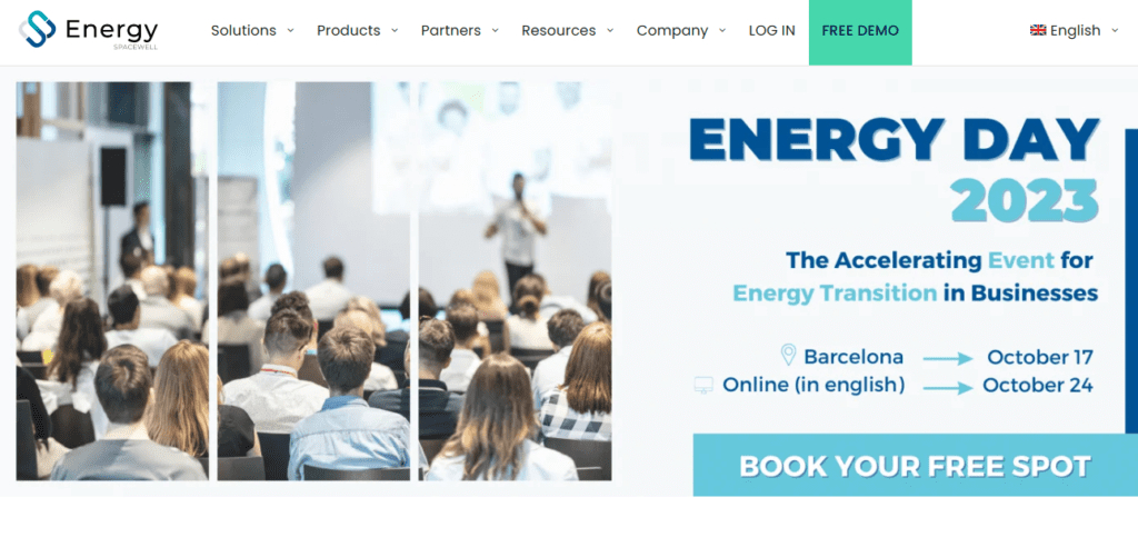 Spacewell Energy (Dexma) Homepage