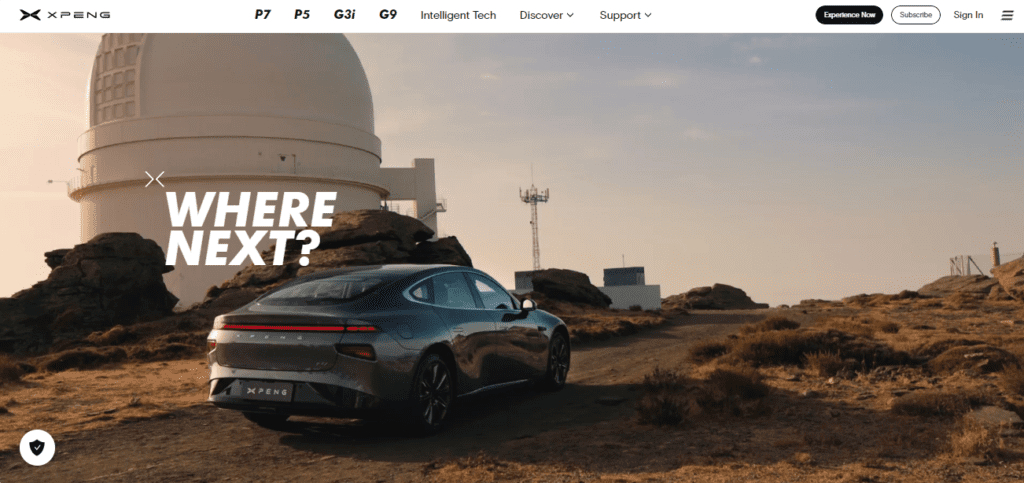 XPeng Homepage