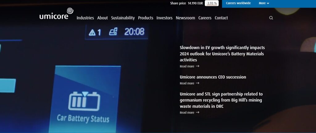 Umicore Homepage