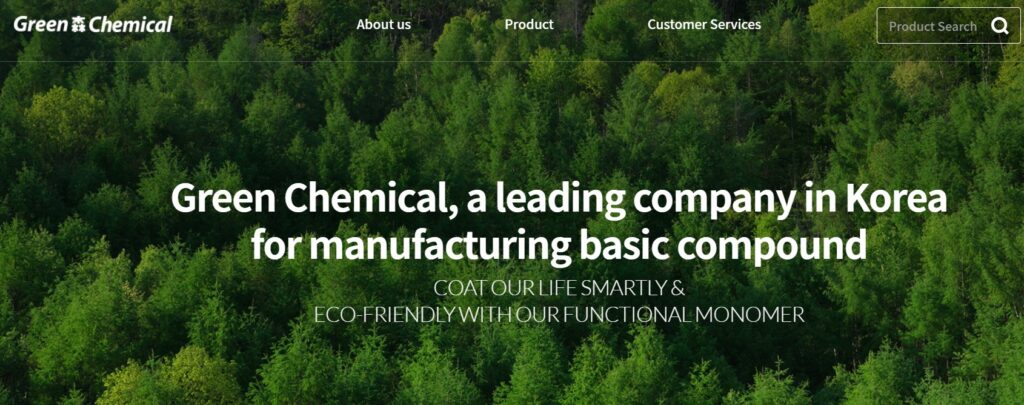 Green Chemical homepage