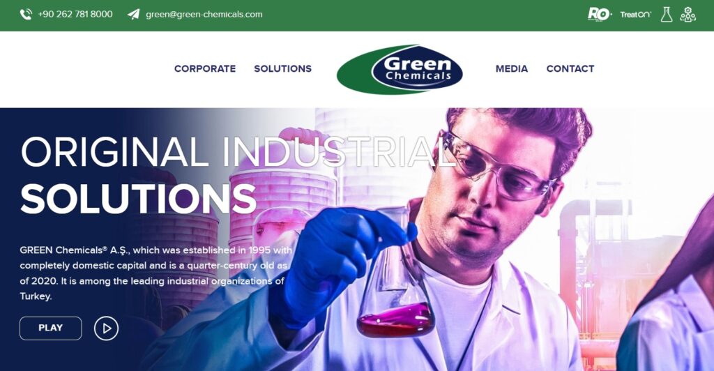Green Chemicals homepage