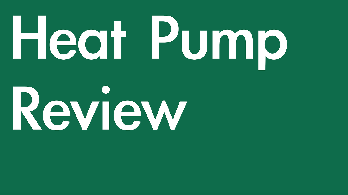 Heat Pump Review Newsletter