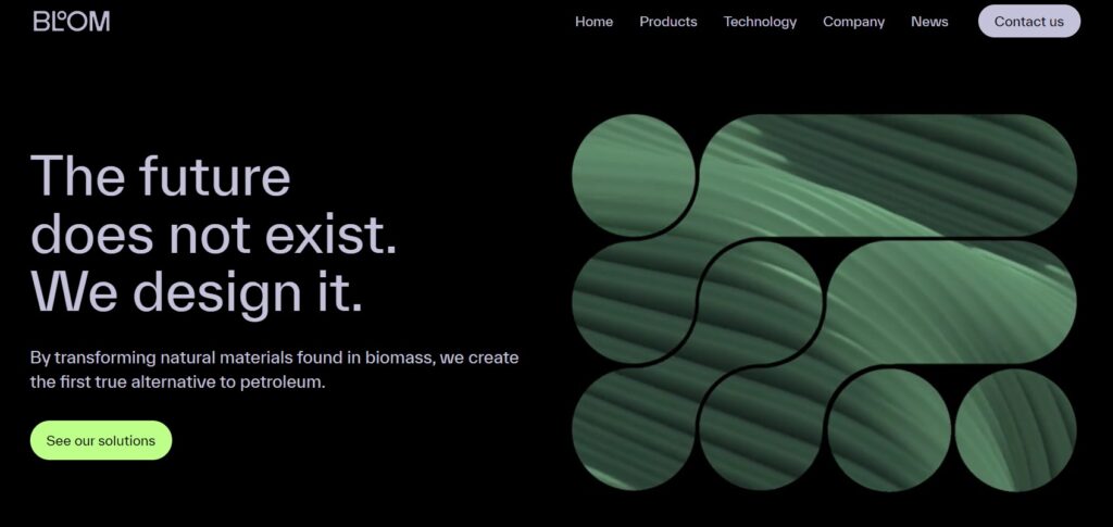 bloom biorenewables homepage
