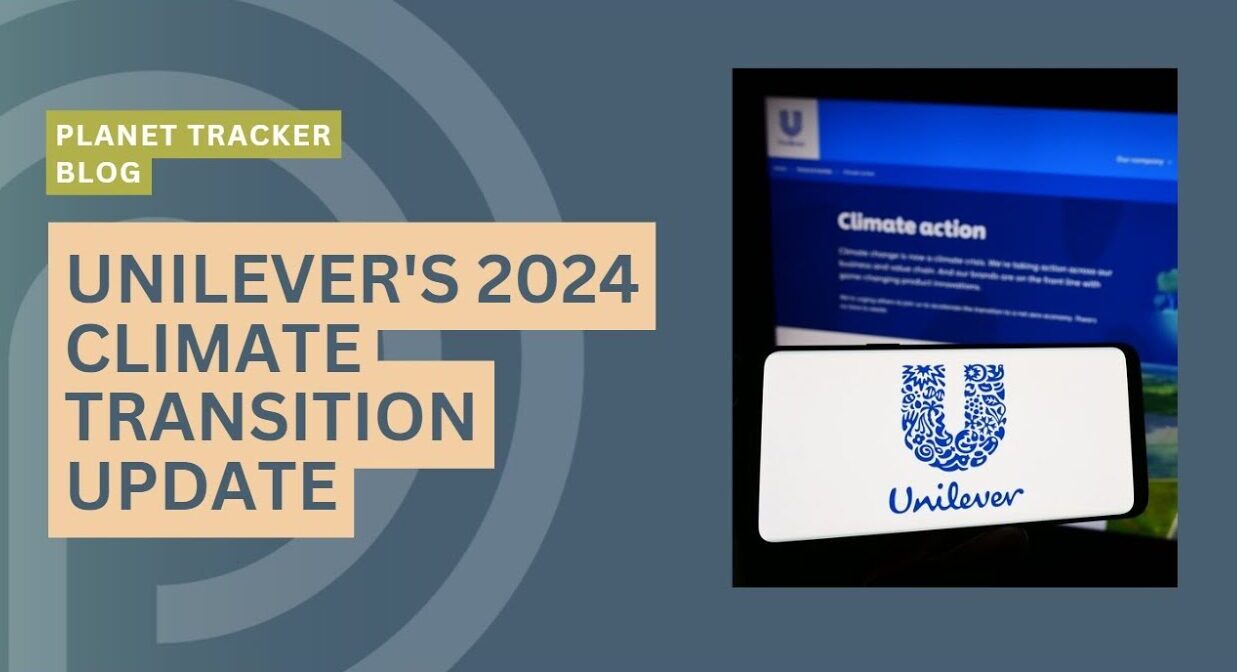 unilever climate risk assessment