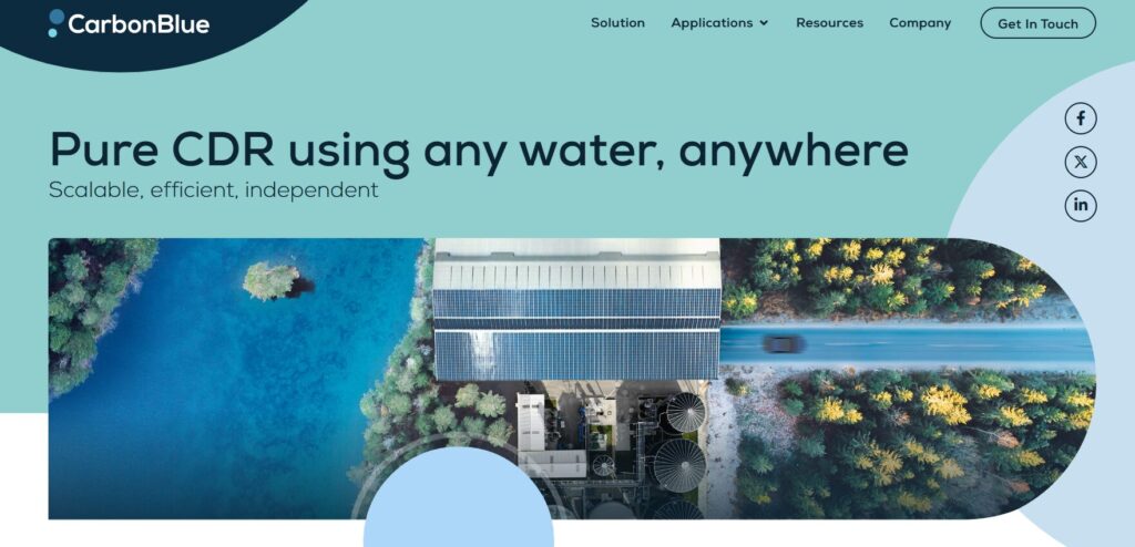CarbonBlue homepage
