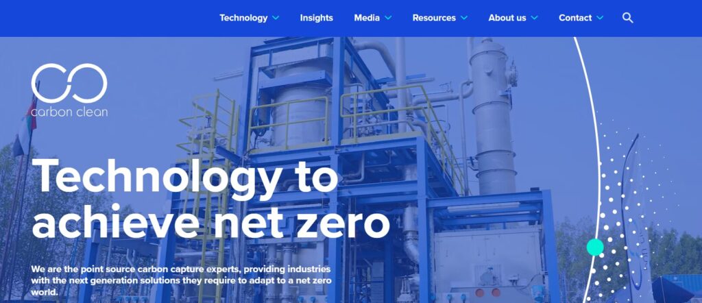 carbon clean homepage