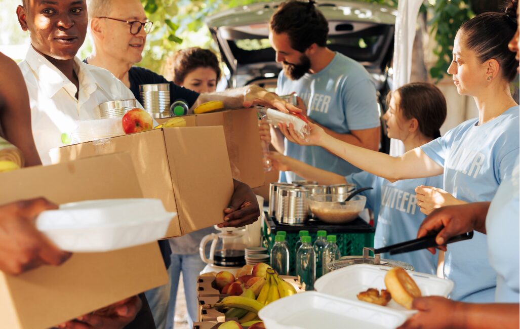 waste management food distribution drive