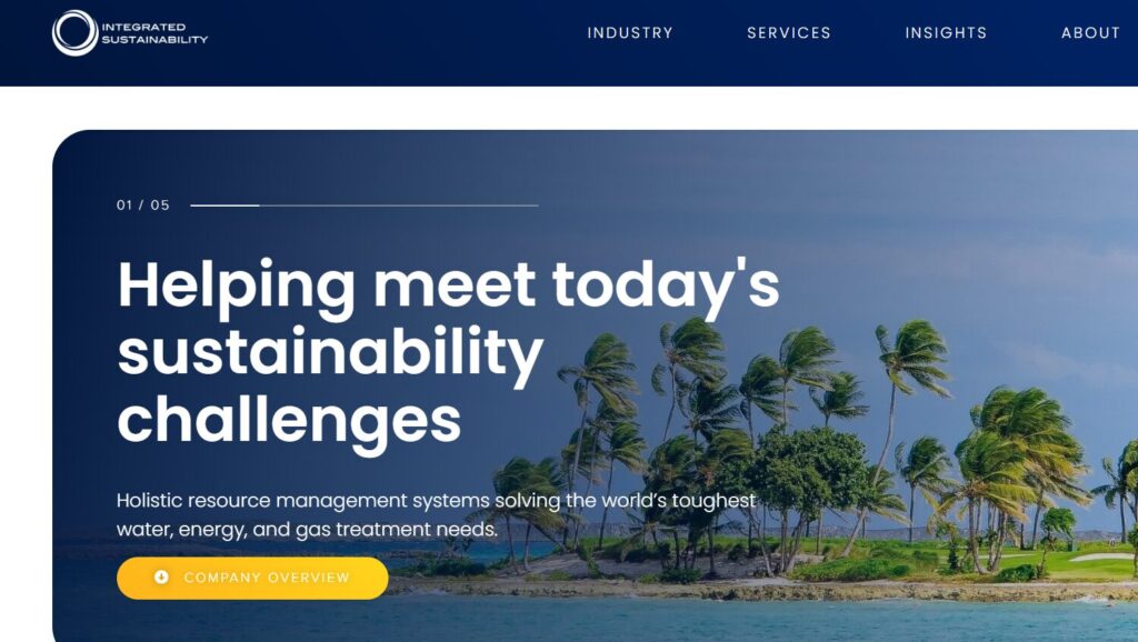integrated sustainability homepage