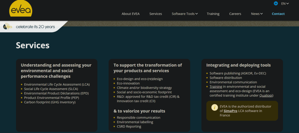 Evea Homepage