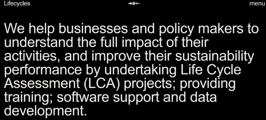 Lifecycles Homepage
