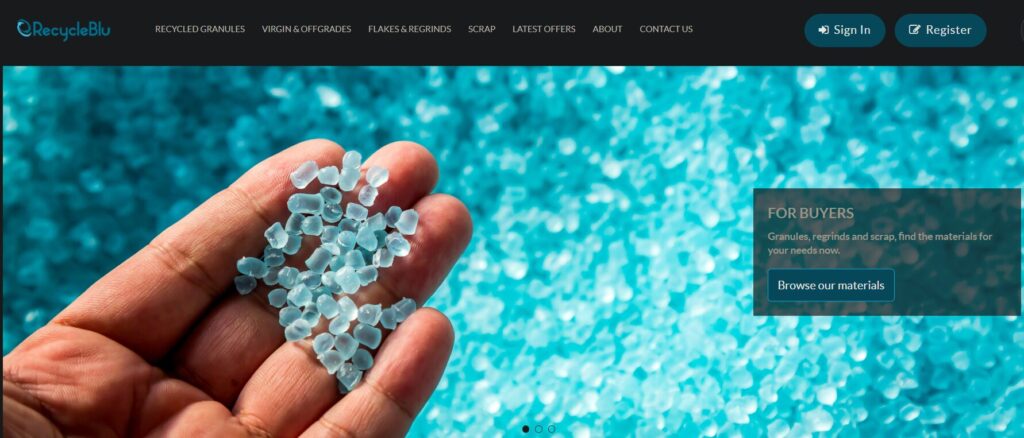 RecycleBlu Homepage