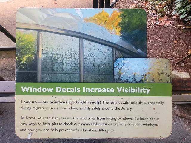 bird friendly windows north carolina zoo