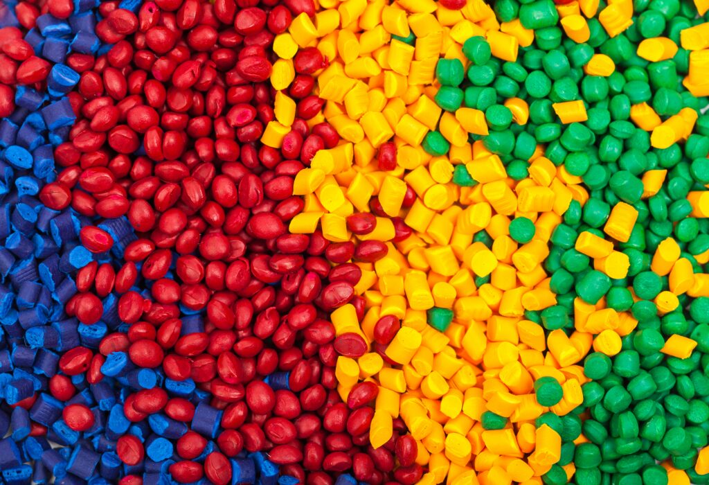 recycled plastic pellets