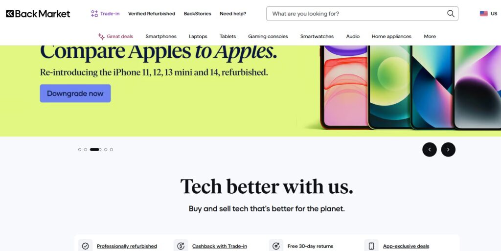 Back Market Homepage