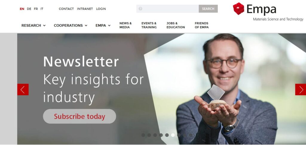 Empa Homepage