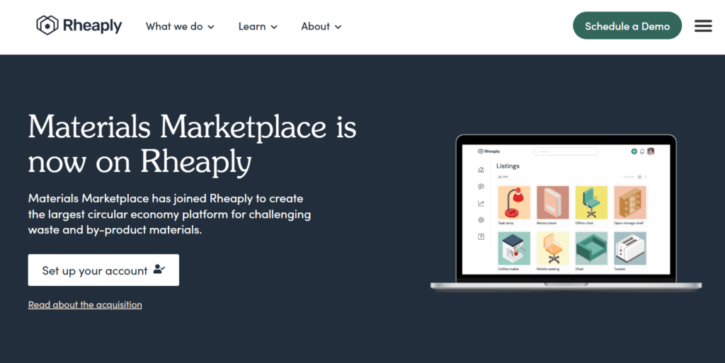 Rheaply Homepage