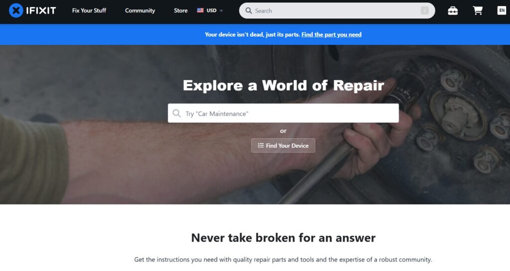 iFixit Homepage