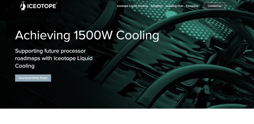 Iceotope Webpage