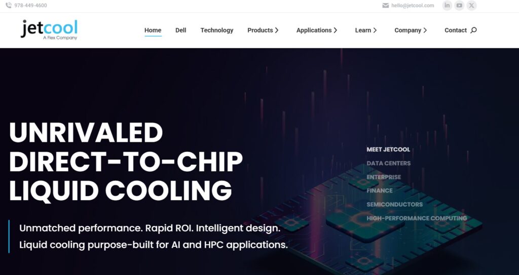 Jetcool Webpage