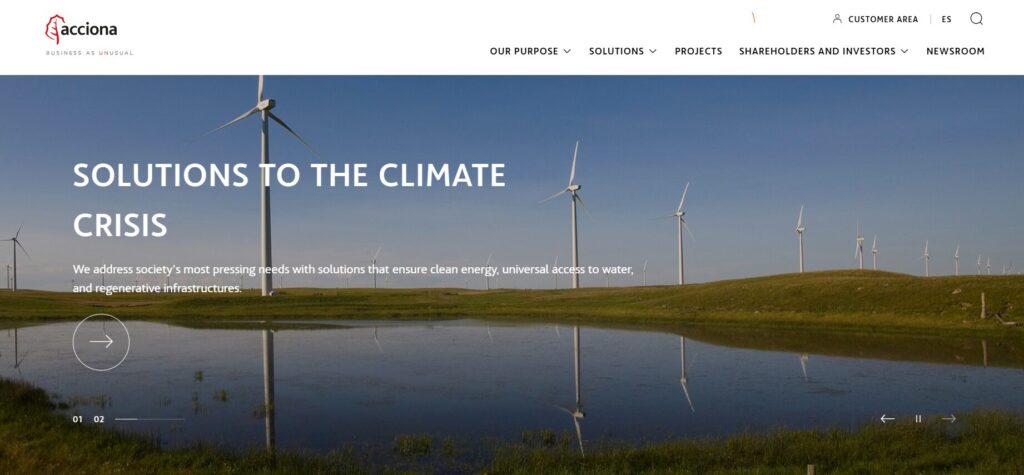 Acciona Homepage