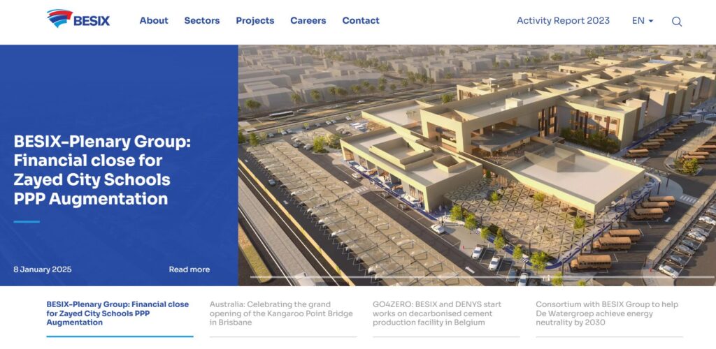 Besix Homepage