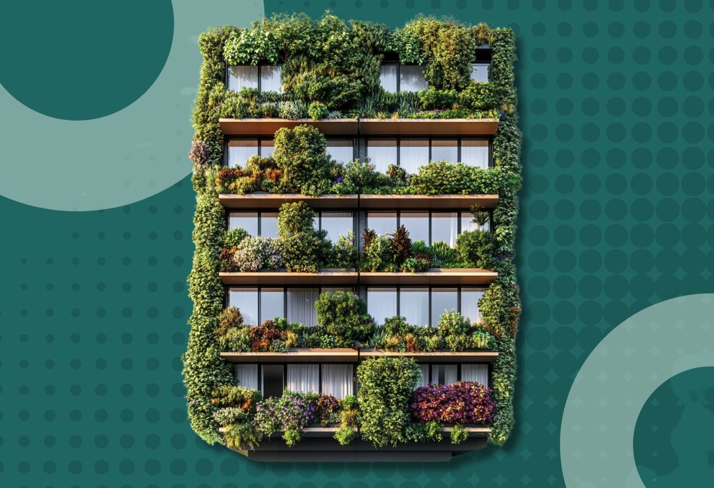 ClimateSort Feature vertical garden